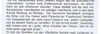 1565 Hudekrieg zw. Himmighausen und Sandebeck