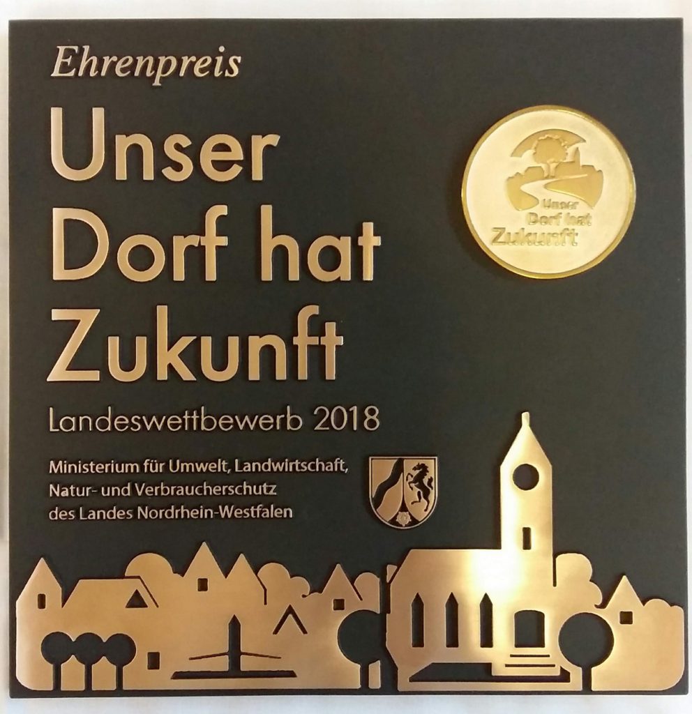 2018     Gold im Landeswettbewerb „Unser Dorf hat Zukunft“