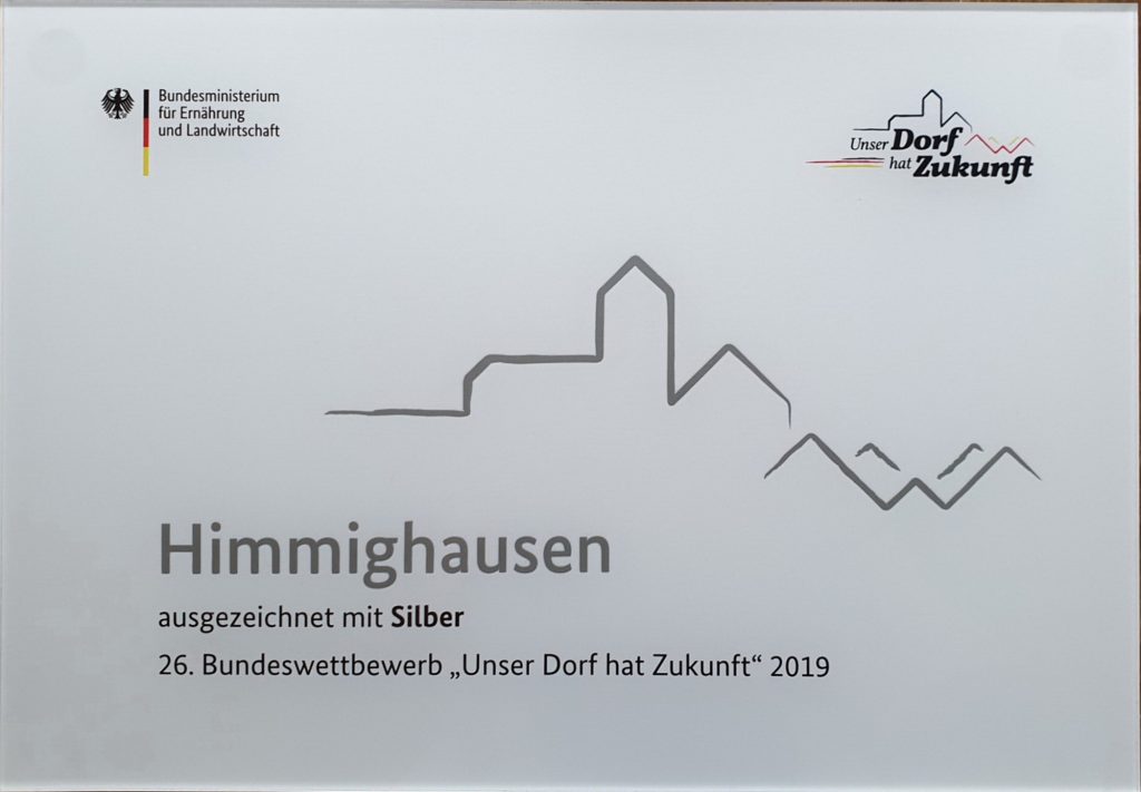 2019     Silber im Bundeswettbewerb „Unser Dorf hat Zukunft“